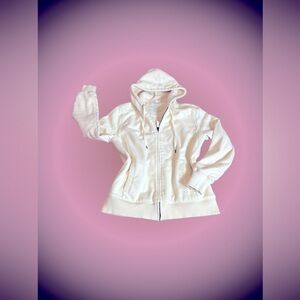 L.L Bean Cozy Cream Faux Fur Lining  Hoodie XS